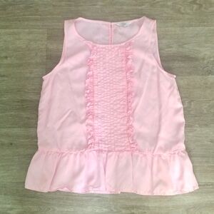 Crown & Ivy Top Womens Pink Sleeveless XS -S.